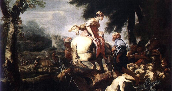 Giovanni Benedetto Castiglione, Isacco e Rebecca