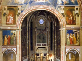 Giotto. Parete dell'Annunciazione. Cappella degli Scrovegni. Padova