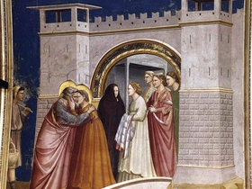 Giotto. Gioacchino e Anna alla porta Aurea  del Tempio