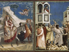 Giotto. Fuga in Egitto e Strage degl innocenti