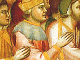 Giotto Autoritratto nel Giudizio universale