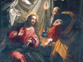 Gregorio Martínez (1547-1598) Nicodemo visita a Jesús - Olmedo. Iglesia de Santa María del Castillo