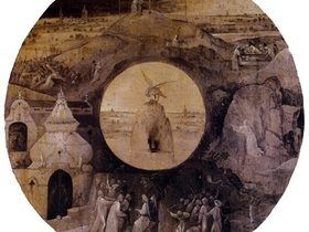 Hieronymus Bosch, San Giovanni a Patmos, verso