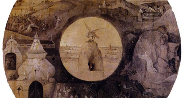 Hieronymus Bosch, San Giovanni a Patmos, verso