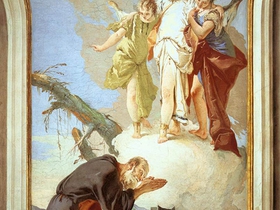 Giovan B. Tiepolo, Abramo e i tre Angeli