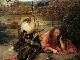 Bosch, San Giovanni Battista in meditazione