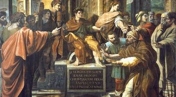 Raffaello, San Paolo davanti al Console