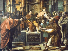 Raffaello, San Paolo davanti al Console