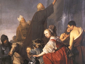 Pieter de Grebber, Mosè fa scaturire l'acqua dalla roccia