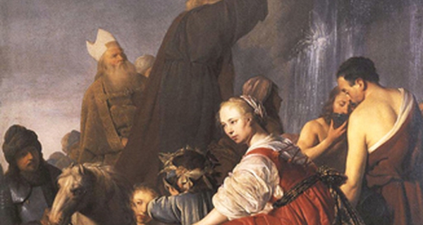 Pieter de Grebber, Mosè fa scaturire l'acqua dalla roccia