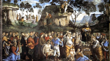 Luca Signorelli. Morte di Mosè