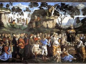 Luca Signorelli. Morte di Mosè
