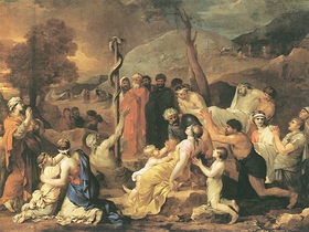Sébastien Bourdon, Mosè e il serpente di rame