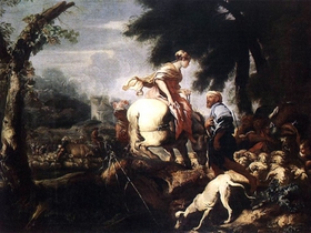Giovanni Benedetto Castiglione, Isacco e Rebecca
