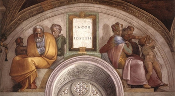 Michelangelo, Cappella Sistina, Giacobbe - Giuseppe