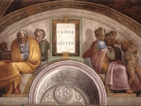 Michelangelo, Cappella Sistina, Giacobbe - Giuseppe