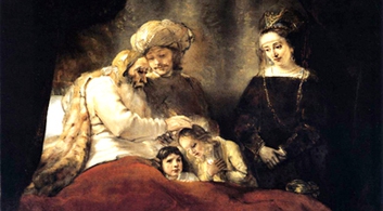 Harmenszoon van R. Rembrandt, Giacobbe benedice i figli di Giuseppe