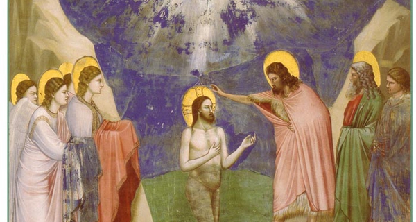 Giotto, Cappella degli Scrovegni, Il Battesimo di Gesù