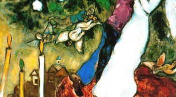 Chagall, Le tre candele, Collezione Privata