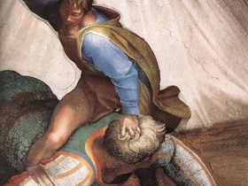 Michelangelo, Davide e Golia, Cappella Sistina