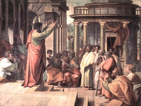 Raffaello, Paolo prega ad Atene