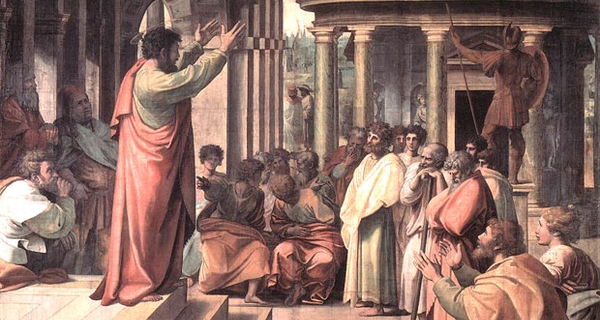 Raffaello, Paolo prega ad Atene