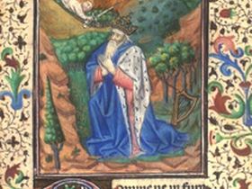 Libro delle Ore Francia c. 1460, Re Davide