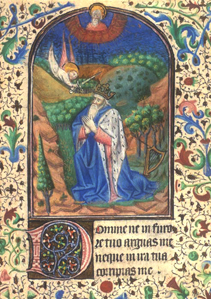 Libro delle Ore Francia c. 1460, Re Davide