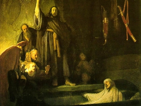 Rembrandt, La resurrezione di Lazzaro