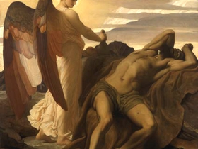 Frederic Leighton, Elia nel deserto con l'angelo