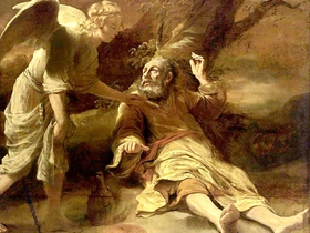 Ferdinand Bol, Elia e l'Angelo, 1660-63