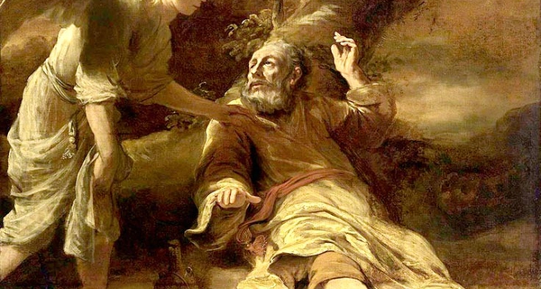 Ferdinand Bol, Elia e l'Angelo, 1660-63