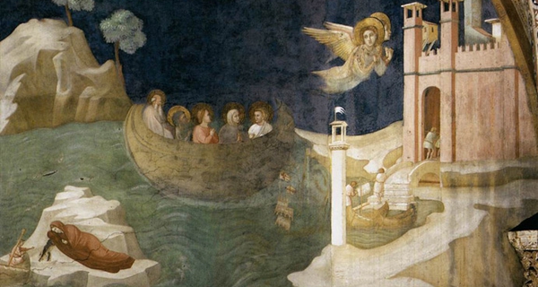 Giotto, Assisi, Il viaggio della Maddalena