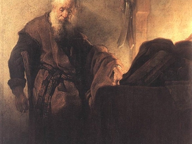 Rembrandt, Paolo allo scrittoio