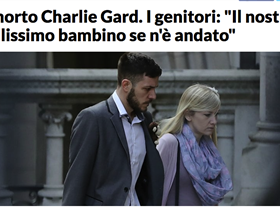 Pietà e preghiera con e per i genitori di Charlie