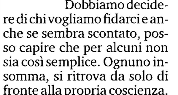 Liliana Segre, su La Stampa